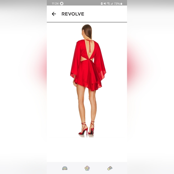 Michael Costello Allete dress red small - Picture 3 of 5